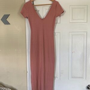 Heart & Hips Dusty Rose Midi Dress